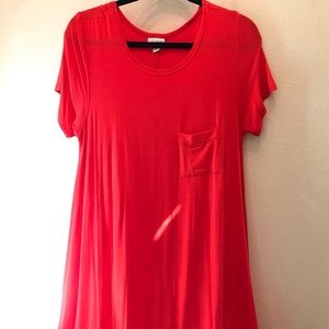 LuLaRoe S Carly solid reddish/orange NWOT